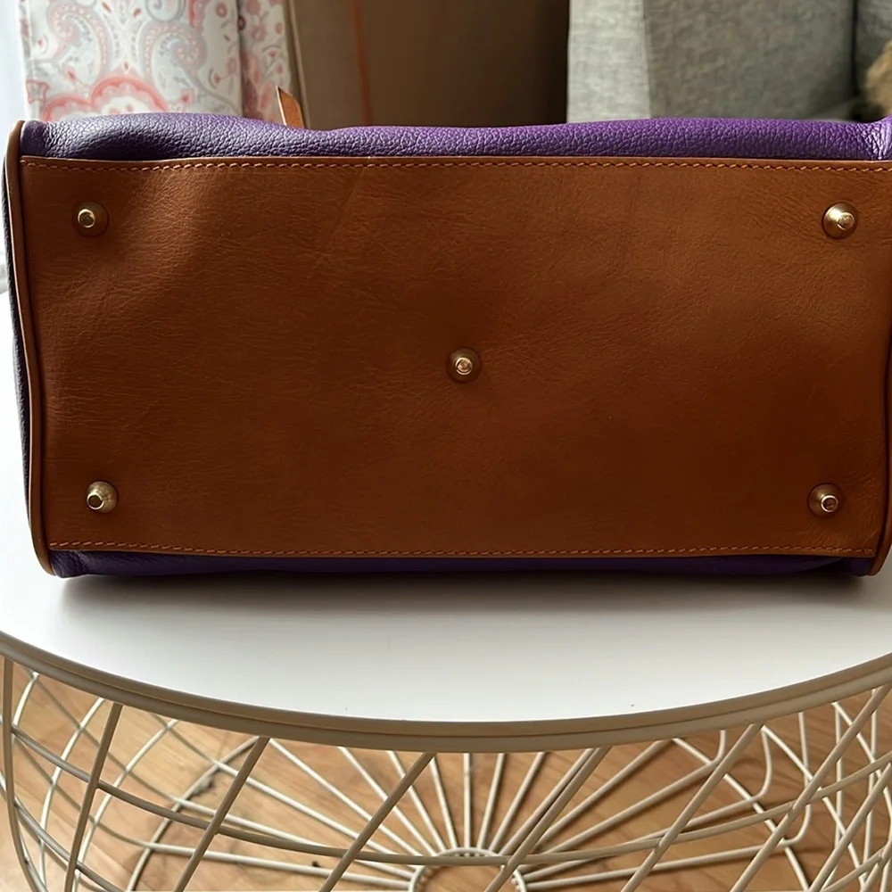 Valantina Purple Leather Purse NWT - Picture 3 of 8